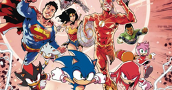 Sonic and the Justice League collide in new miniseries crossover