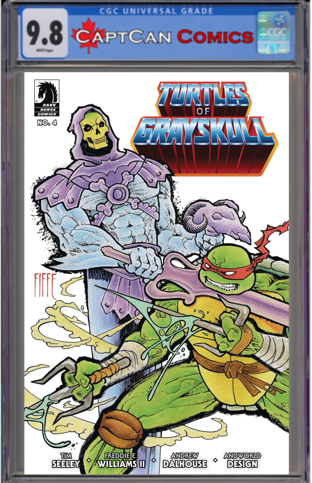 MASTERS OF UNIVERSE TMNT TURTLES OF GRAYSKULL #4 CVR B FIFFE