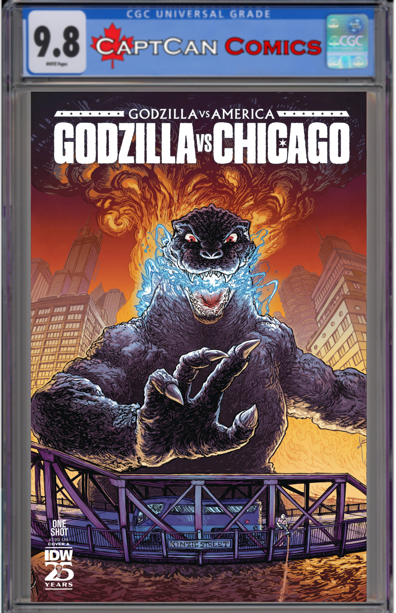 GODZILLA VS AMERICA CHICAGO #1 CVR A BROWNE