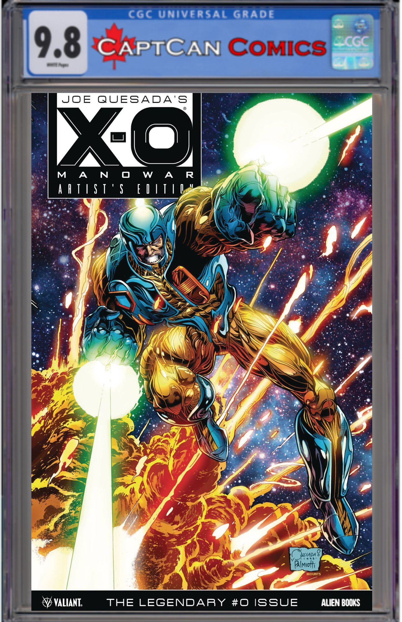 X-O MANOWAR #0 CVR A QUESADA & PALMIOTTI RECOLORED