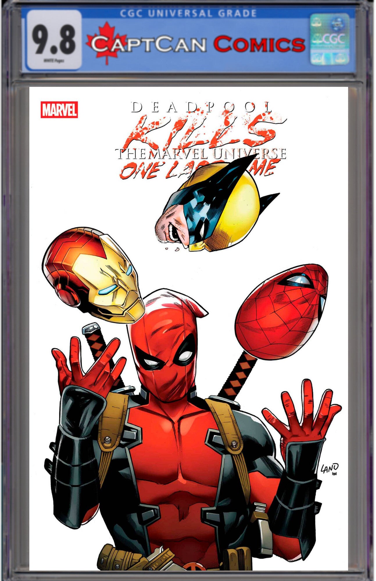 DEADPOOL KILLS THE MARVEL UNIVERSE III #1 GREG LAND VAR