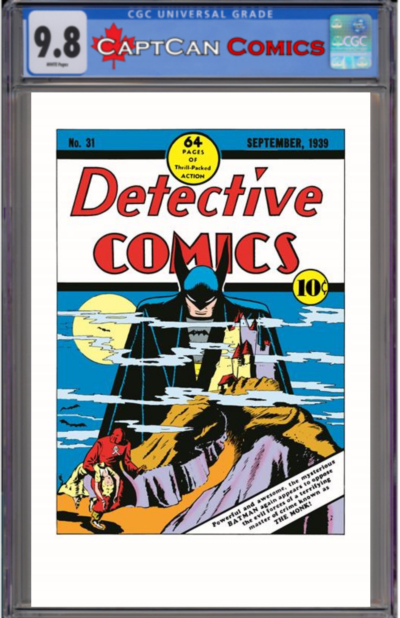 DETECTIVE COMICS #31 FACSIMILE EDITION CVR A BOB KANE