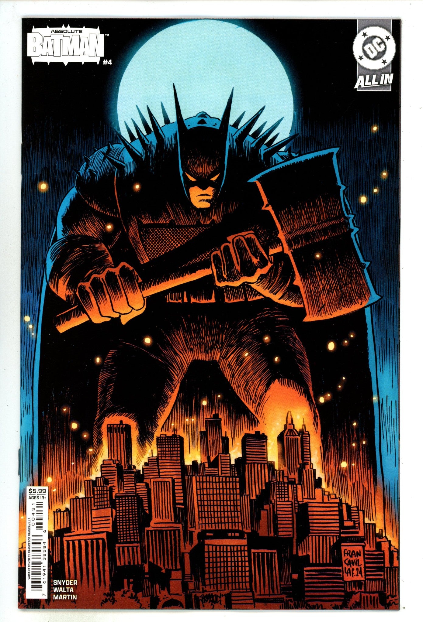 Absolute Batman 4 Francavilla Variant (2025)