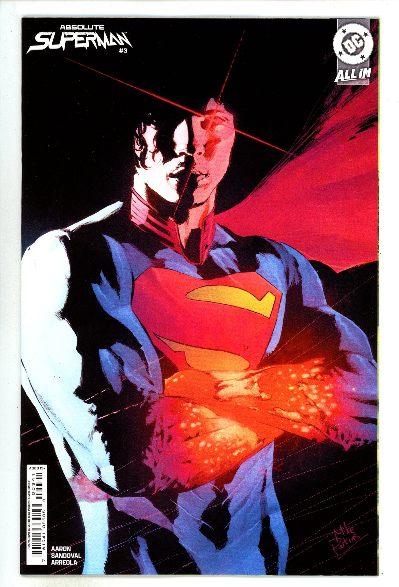 Absolute Superman  3 Perkins  Incentive Variant NM  (2024)