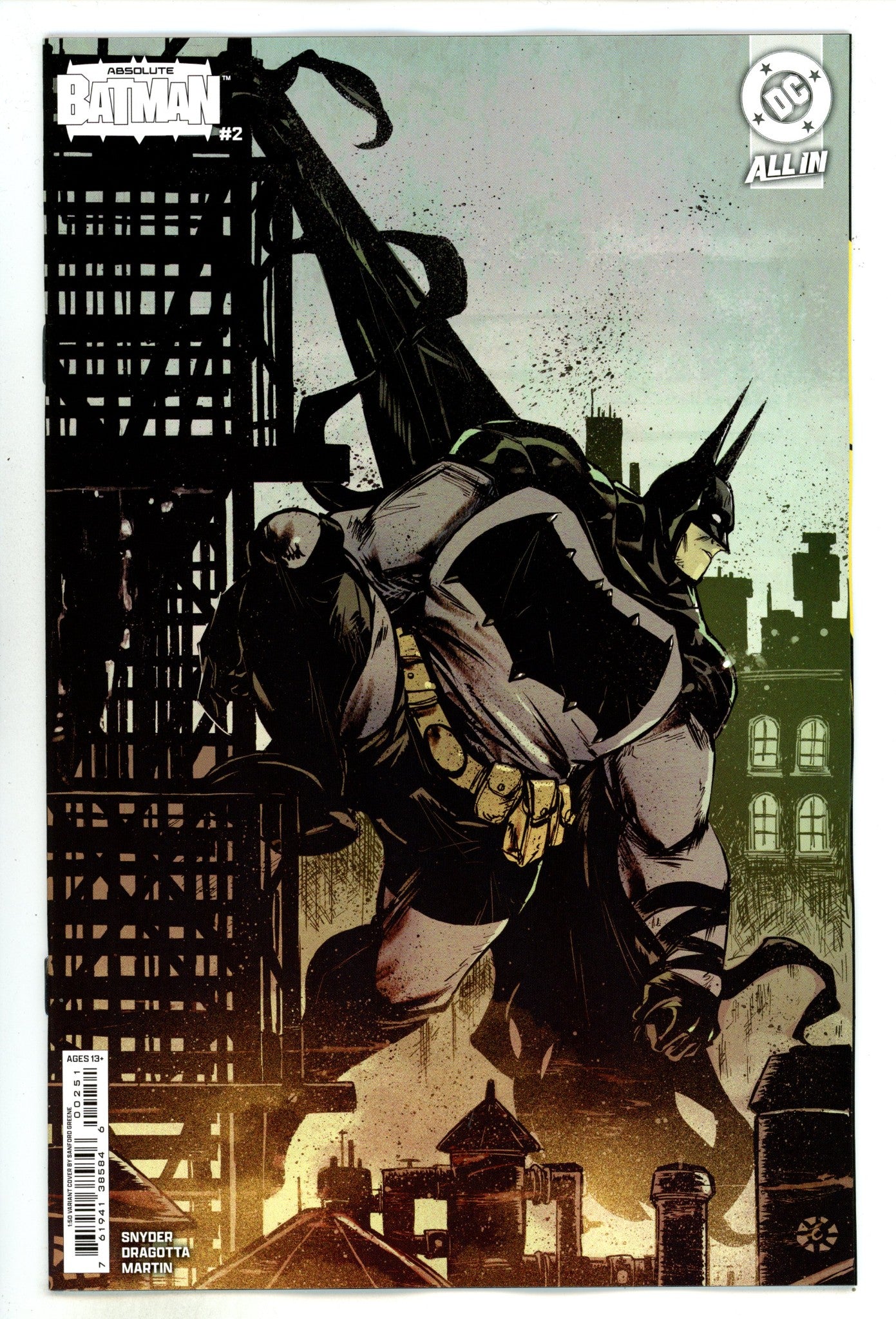 Absolute Batman  2 Greene  Incentive Variant NM+  (2024)