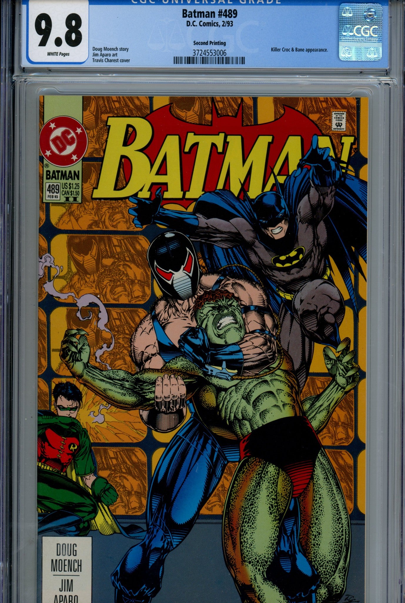 Batman Vol 1 489 CGC 9.8 (NM/M) (1993) 2nd Print 