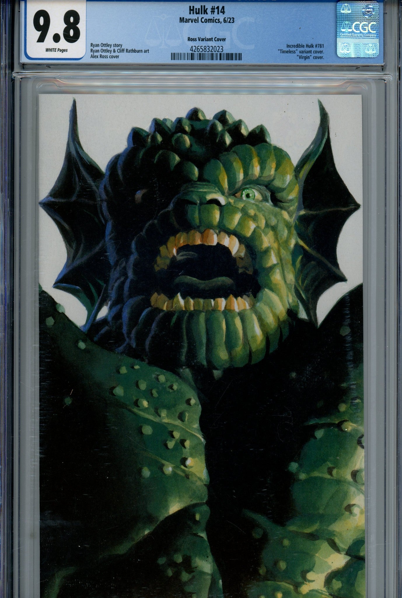 Hulk Vol 4 14 Ross Timeless Variant CGC 9.8 (2023)