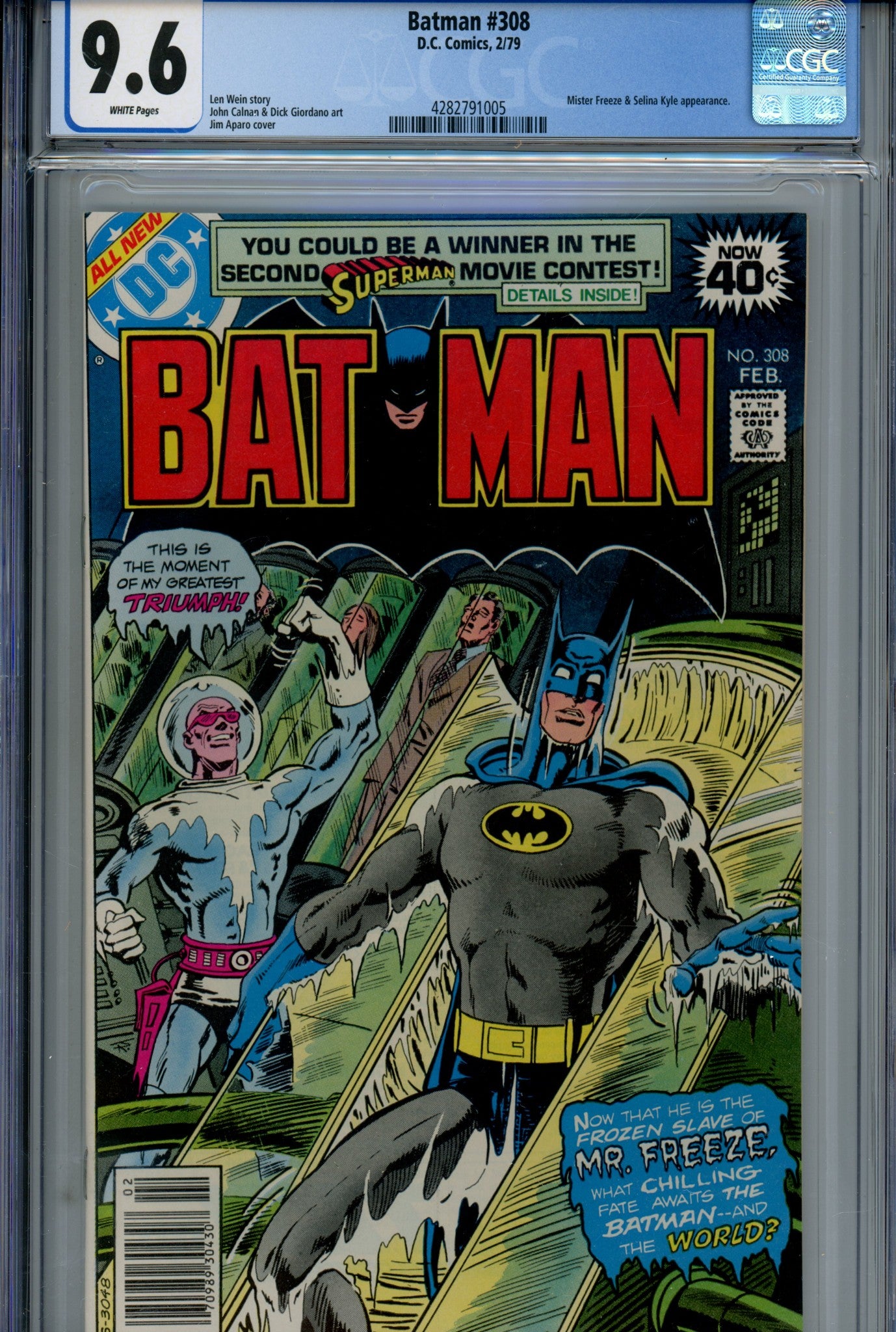 Batman Vol 1 308 CGC 9.6 (1979)