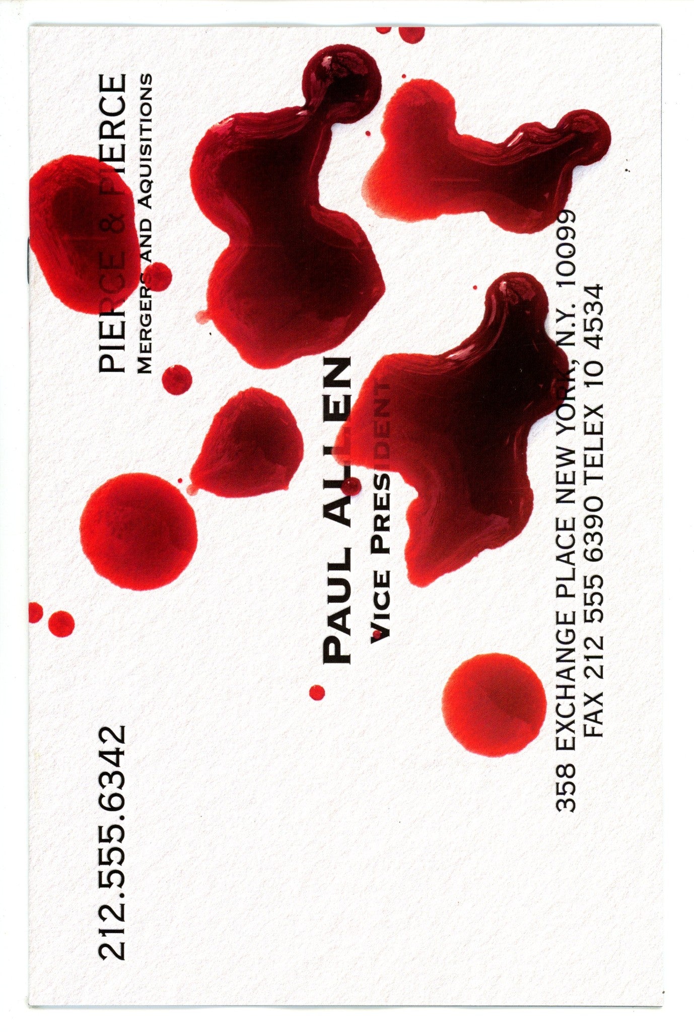 American Psycho 2 Bruder Business Card Variant (2023)