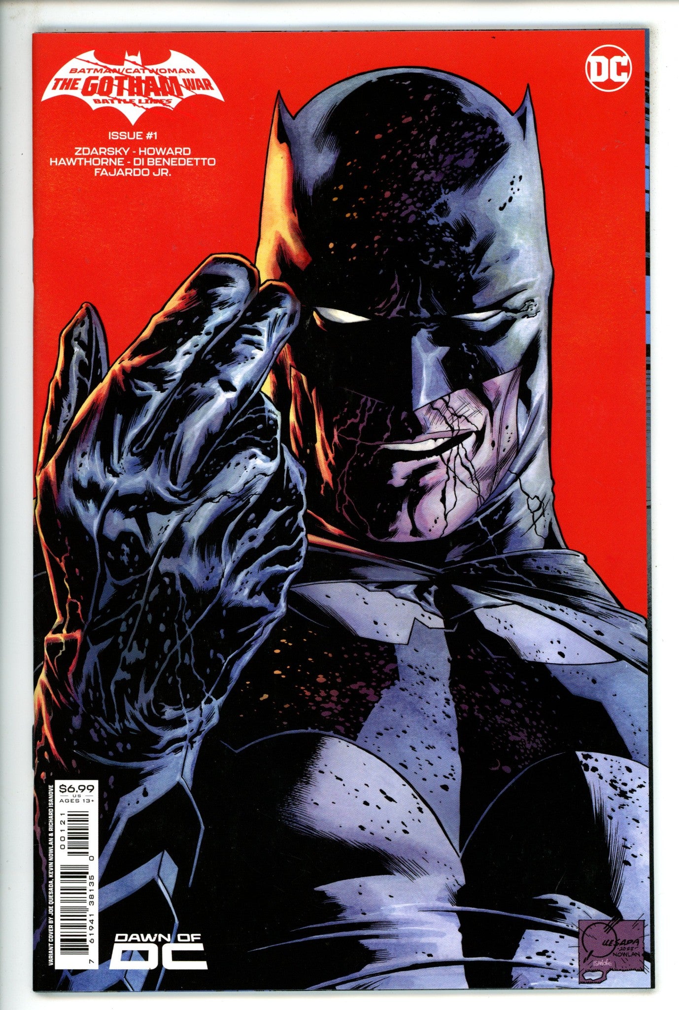 Batman Catwoman The Gotham War Battle Lines 1 Quesada Variant (2023)