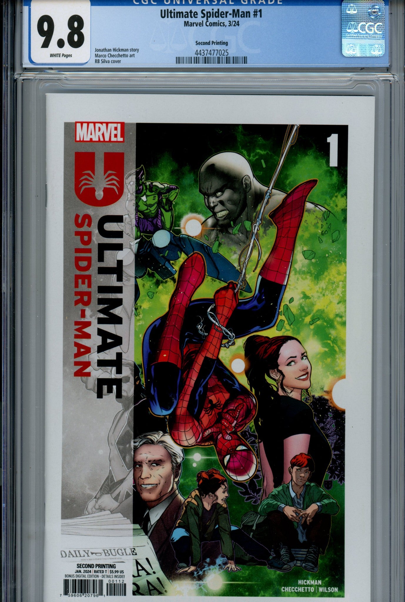 Ultimate Spider-Man Vol 2 1 CGC 9.8 (NM/M) (2024) 2nd Print 