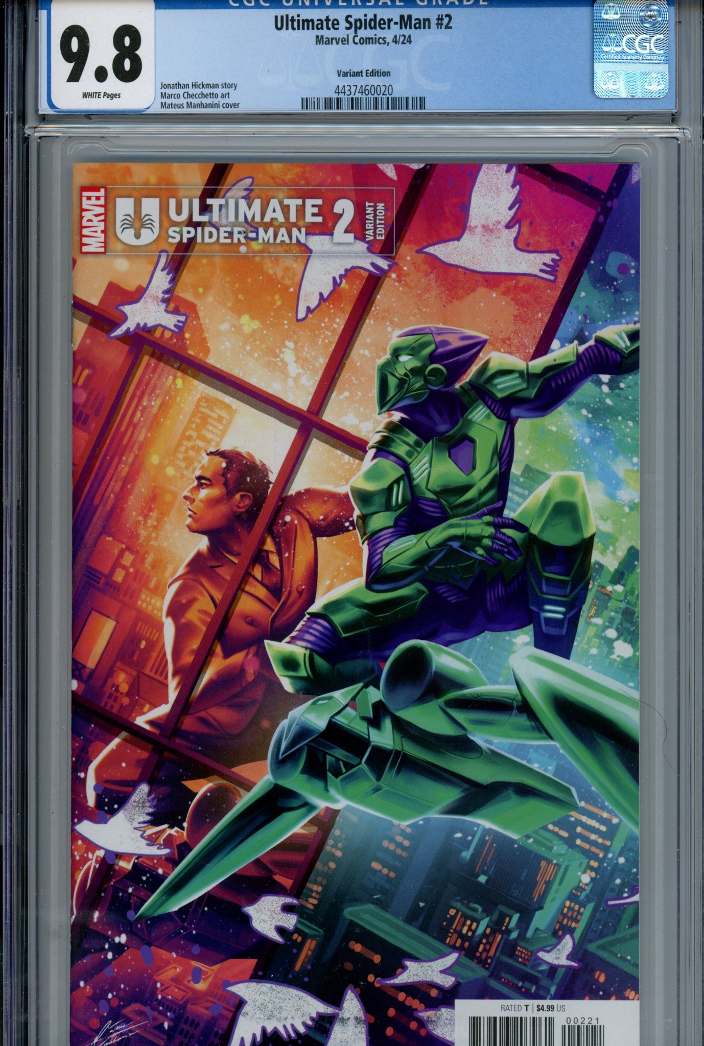 Ultimate Spider-Man Vol 2 2 CGC 9.8 (NM/M) (2024) Manhanini Variant 