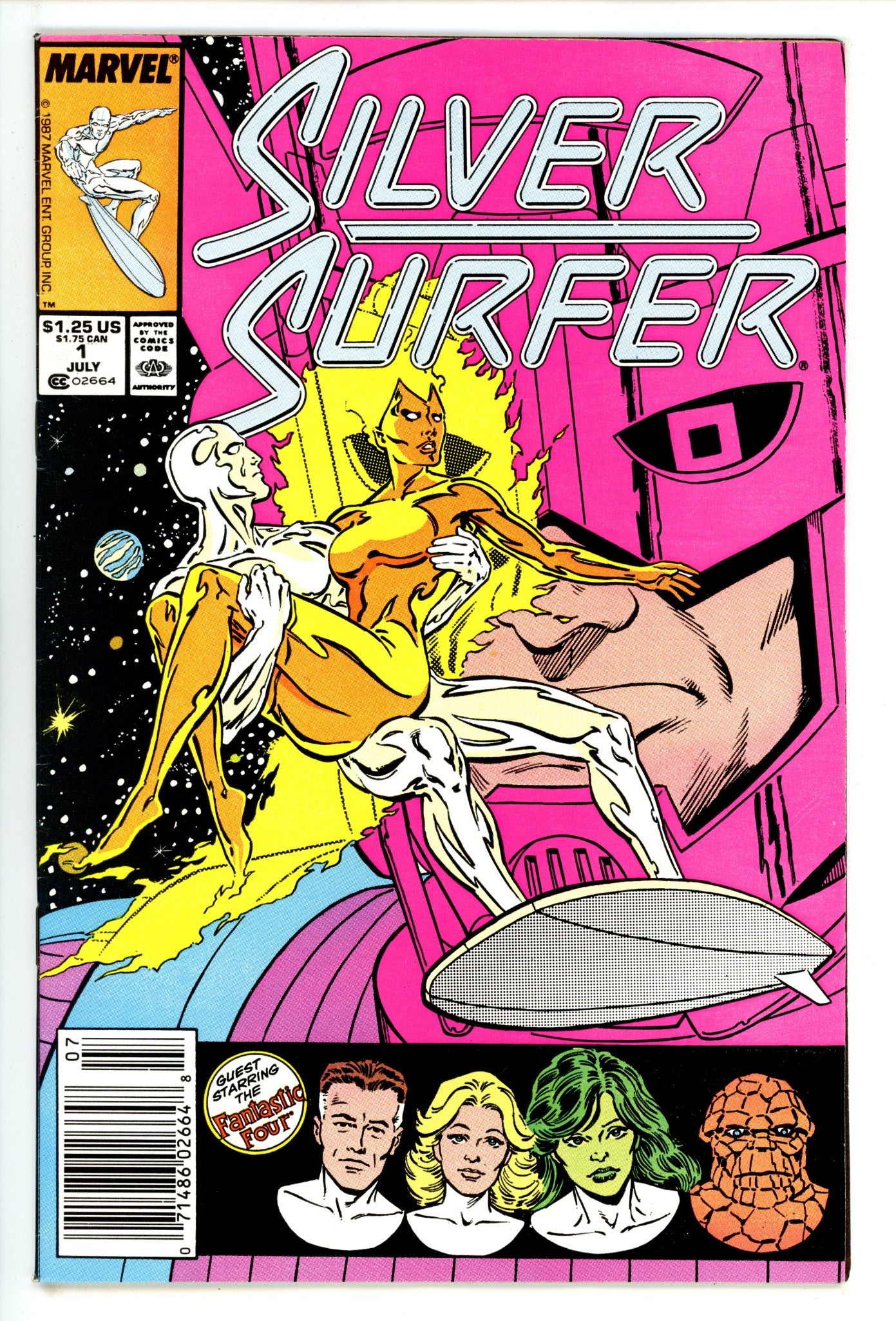 Silver Surfer Vol 3 1 FN/VF (7.0) (1987) Newsstand 