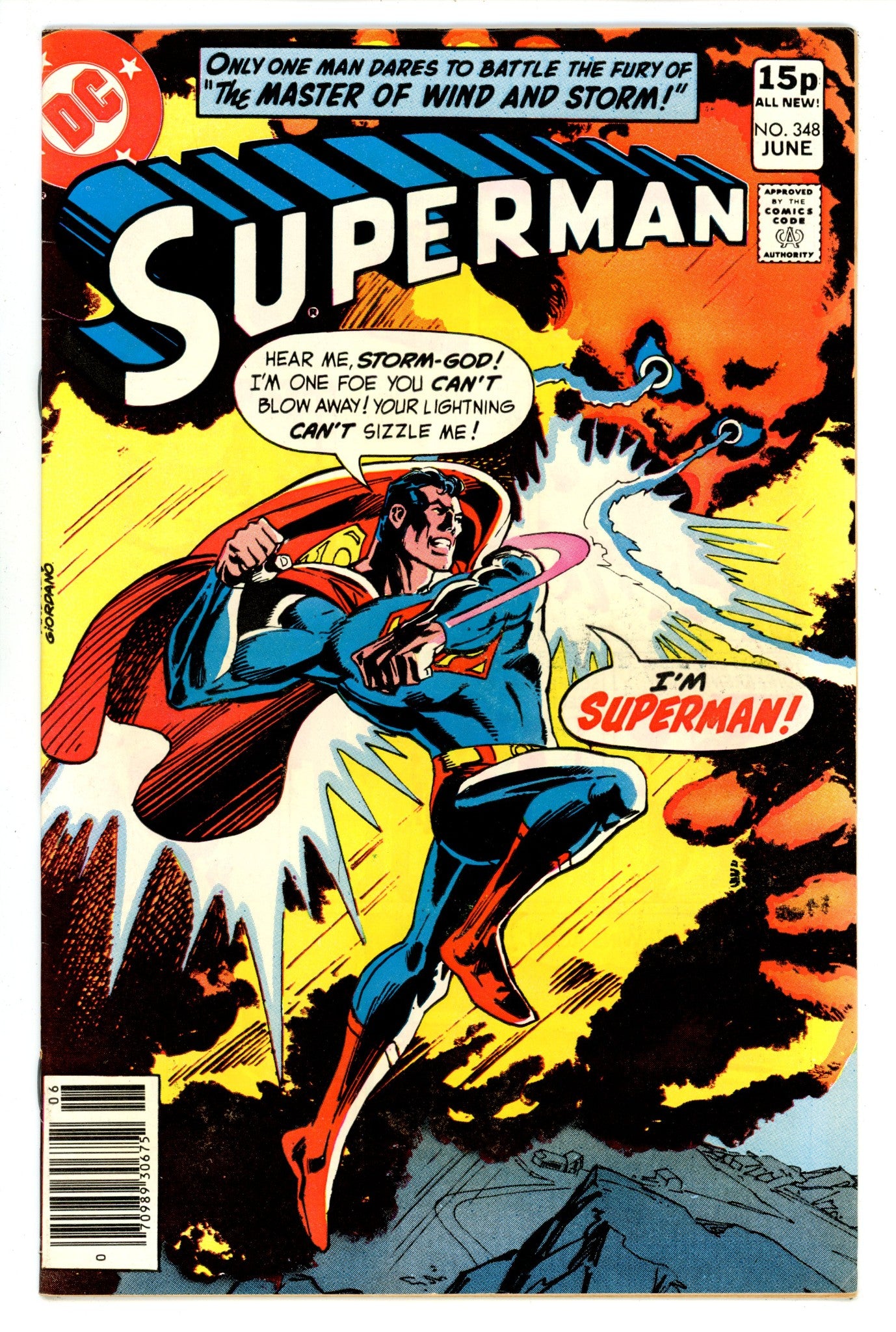 Superman Vol 1 348 VF- (7.5) Pence (1980) 