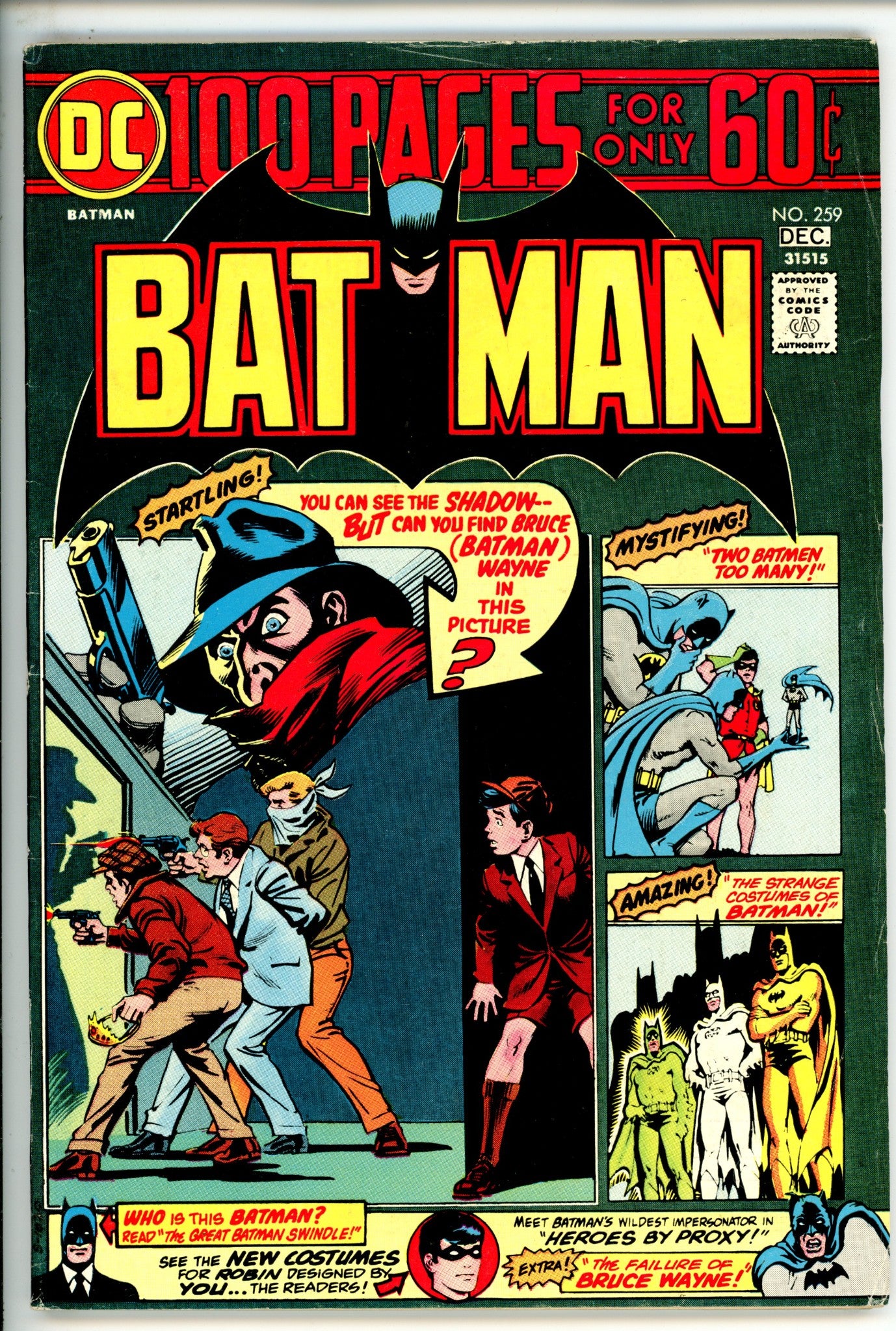 Batman Vol 1 259 VG/FN (1974)