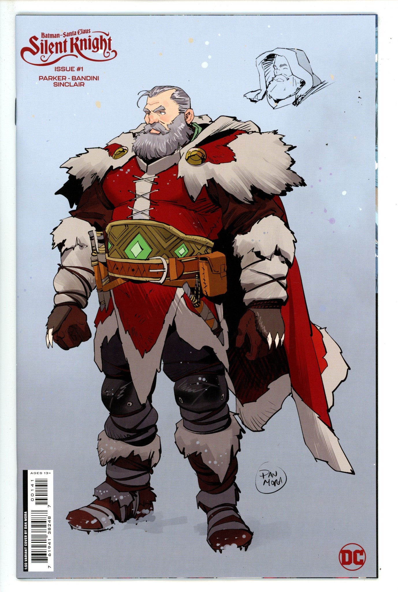 Batman Santa Claus Silent Knight 1 Mora Incentive Variant NM- (2023)