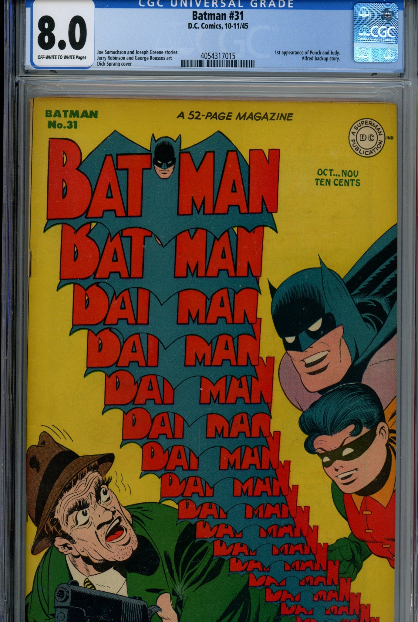 Batman Vol 1 31 CGC 8.0 (VF) (1945) 