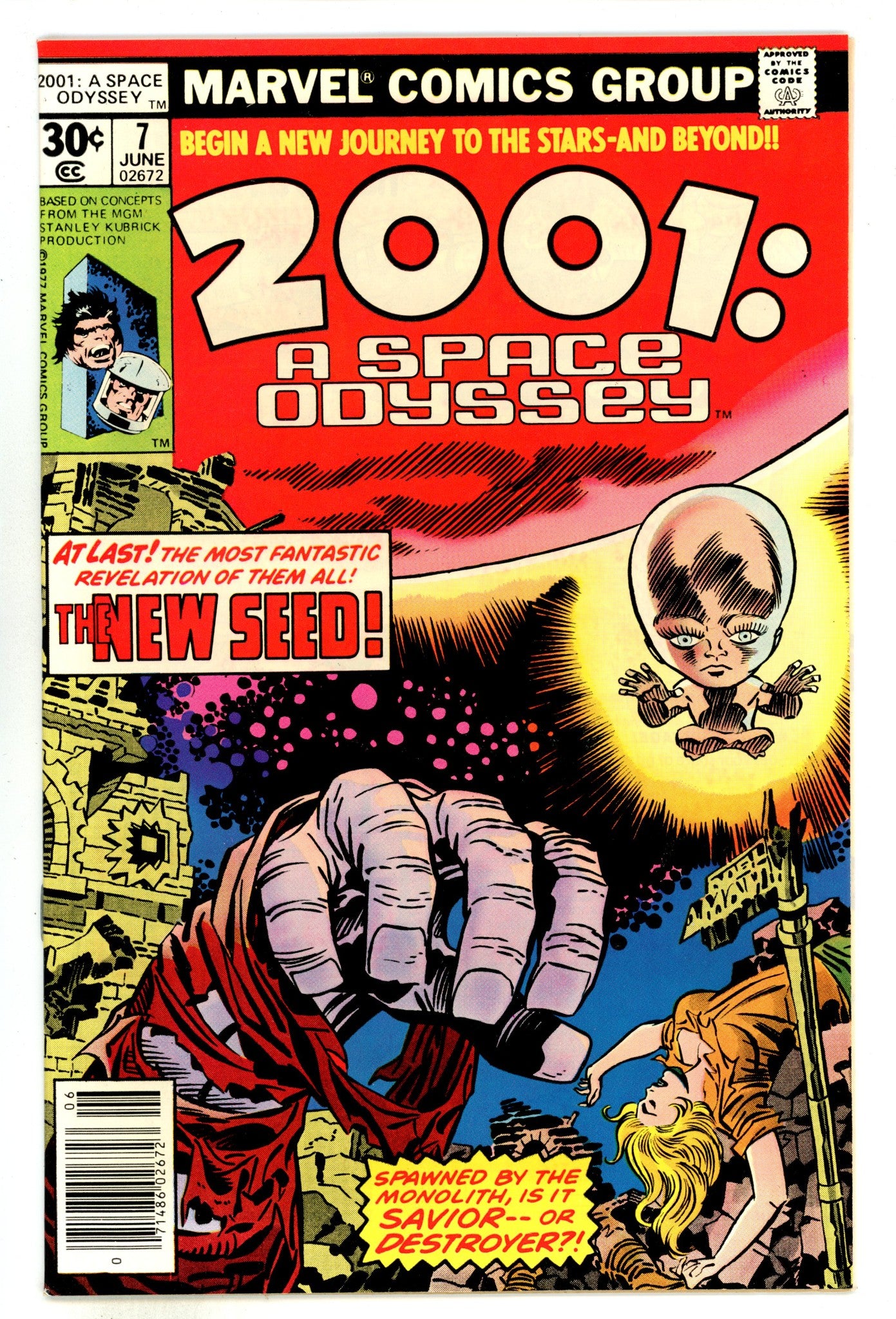 2001, A Space Odyssey 7 NM- (9.2) (1977) 