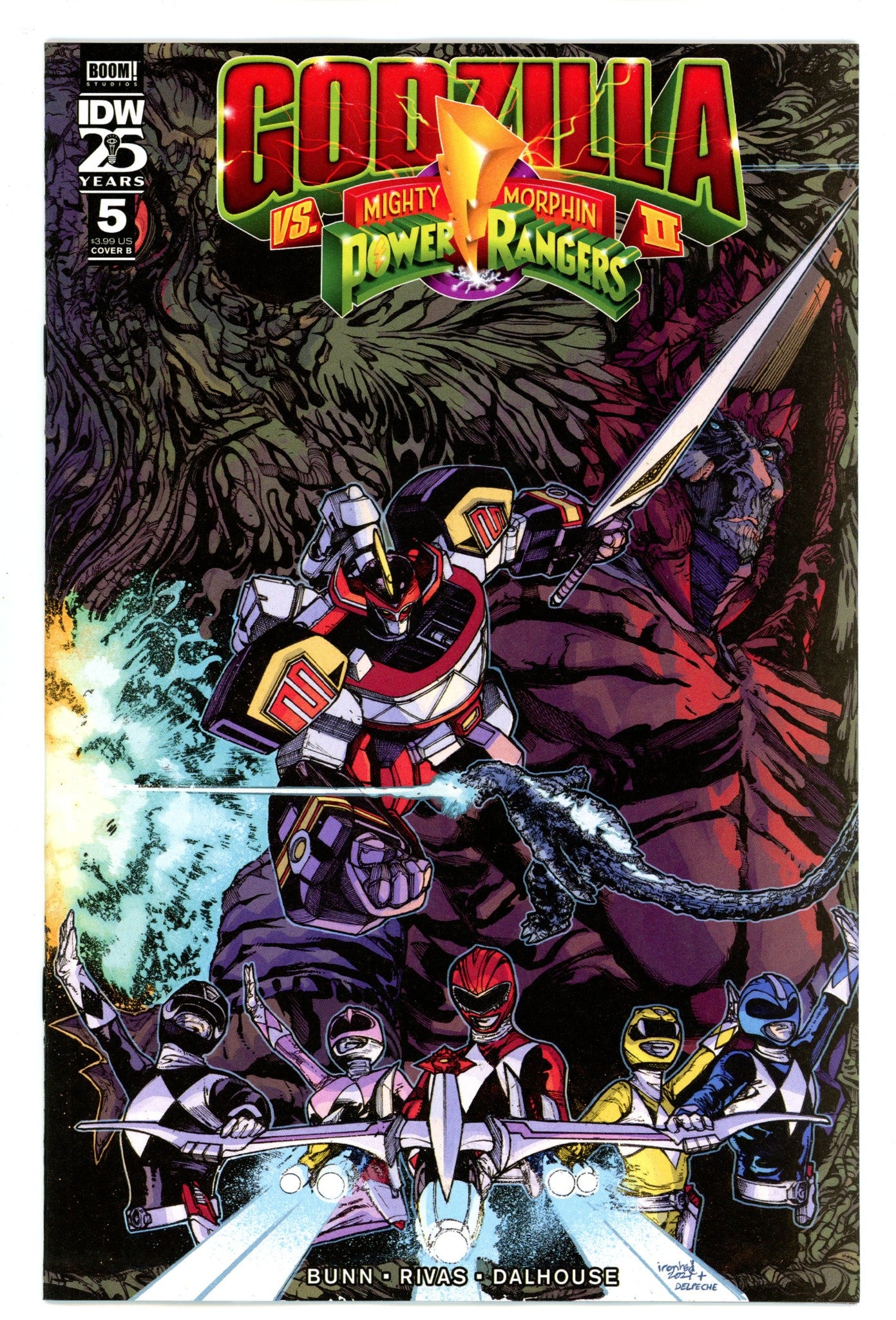 Godzilla Vs. The Mighty Morphin Power Rangers II 5 Sanchez Wraparound Variant (2024)