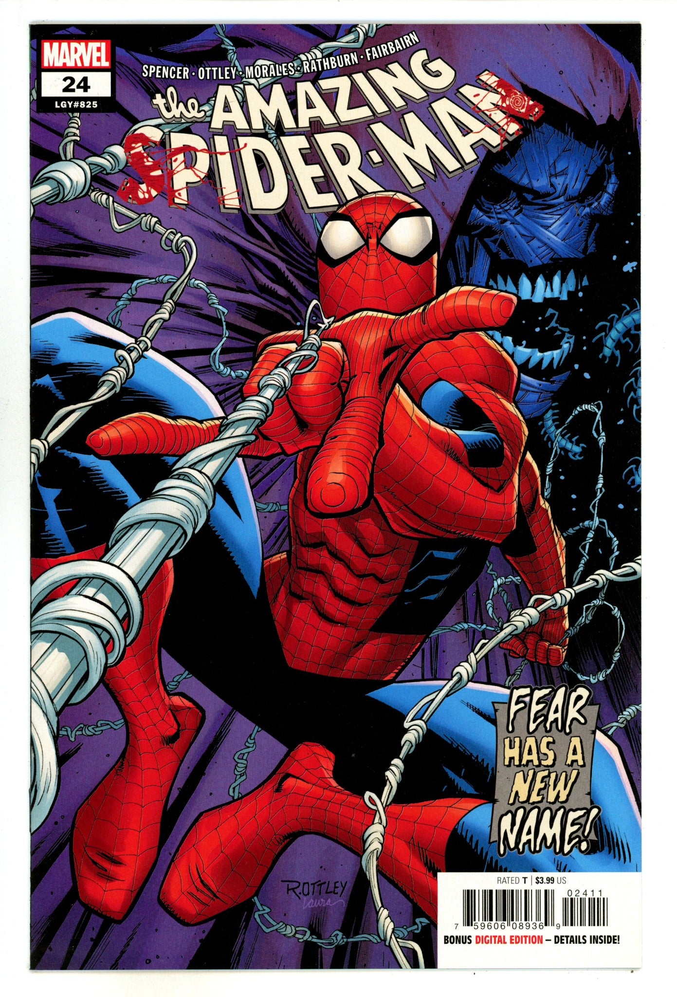 Amazing Spider-Man Vol 5 24 (825) High Grade (2019) Bloody Variant 