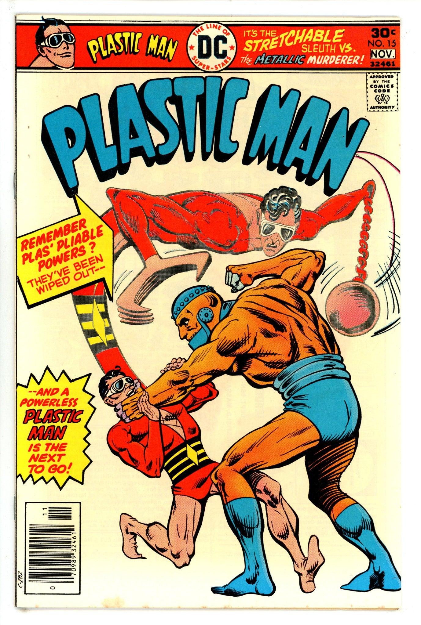 Plastic Man Vol 1 15 FN/VF (1976)