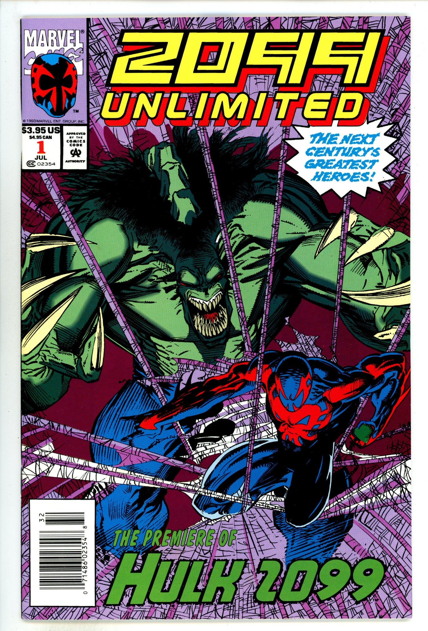 2099 Unlimited 1 Mid Grade (1993) Newsstand 