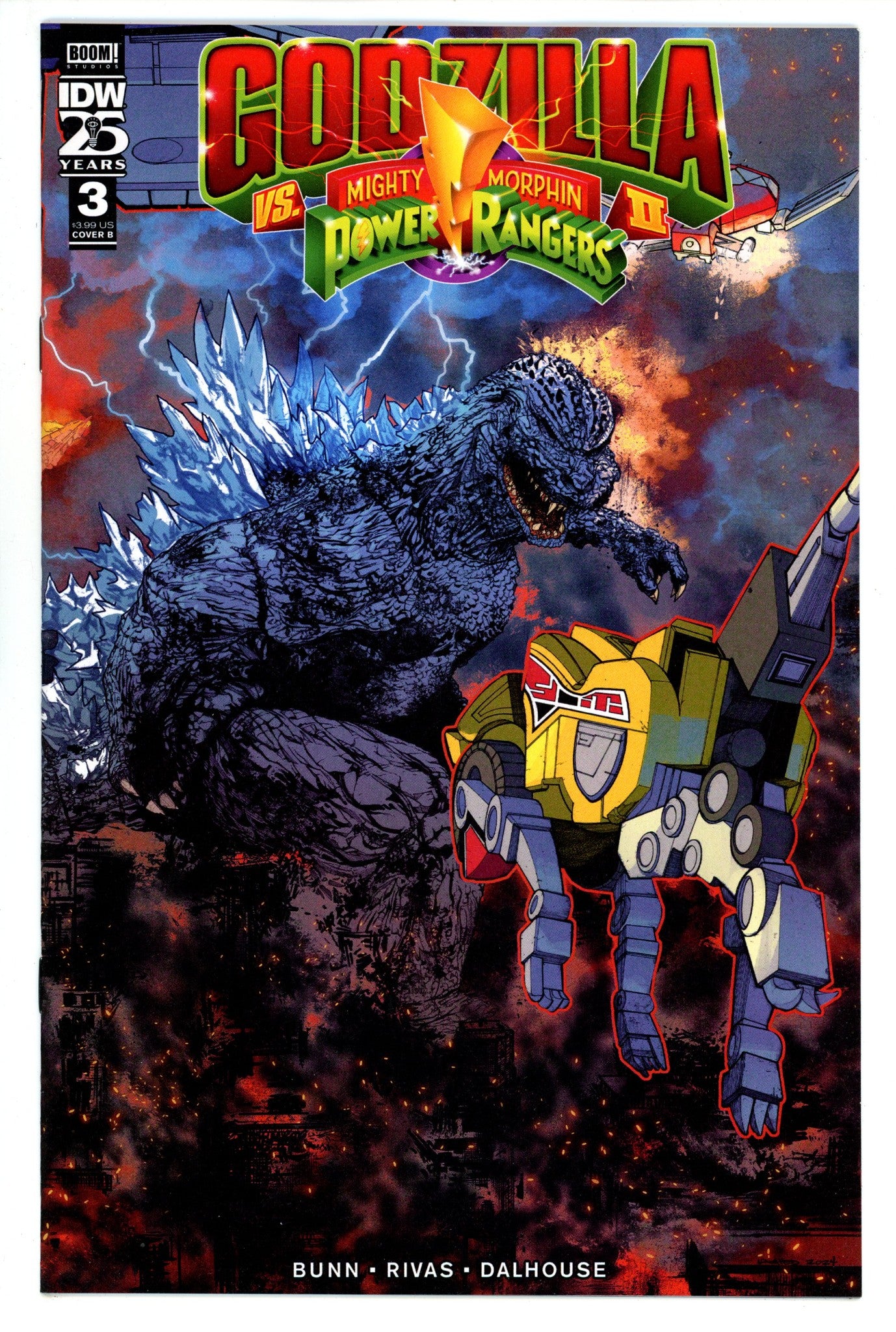 Godzilla Vs. The Mighty Morphin Power Rangers II 3 Sanchez Variant (2024)