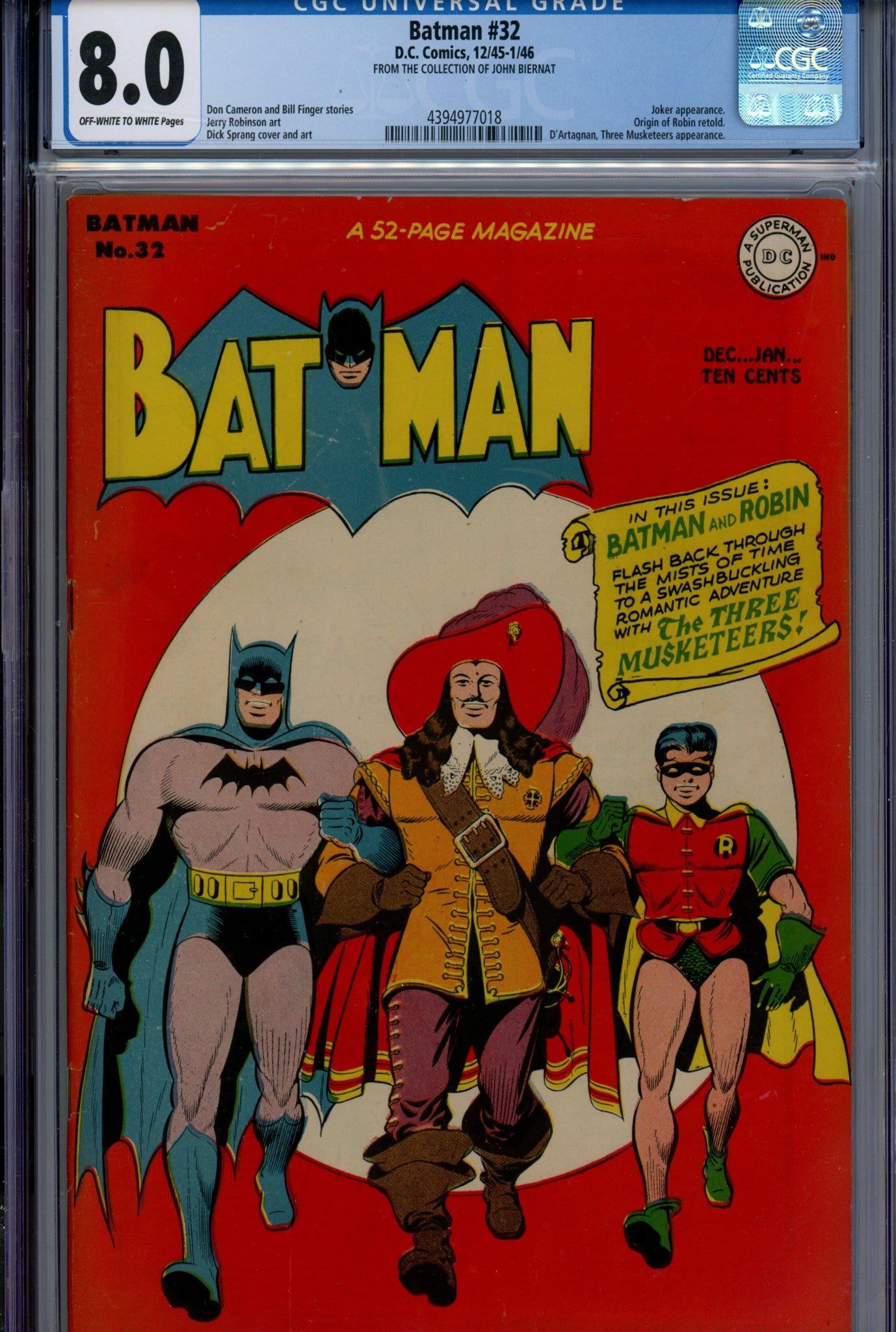 Batman Vol 1 32 CGC VF (8.0) (1945) 