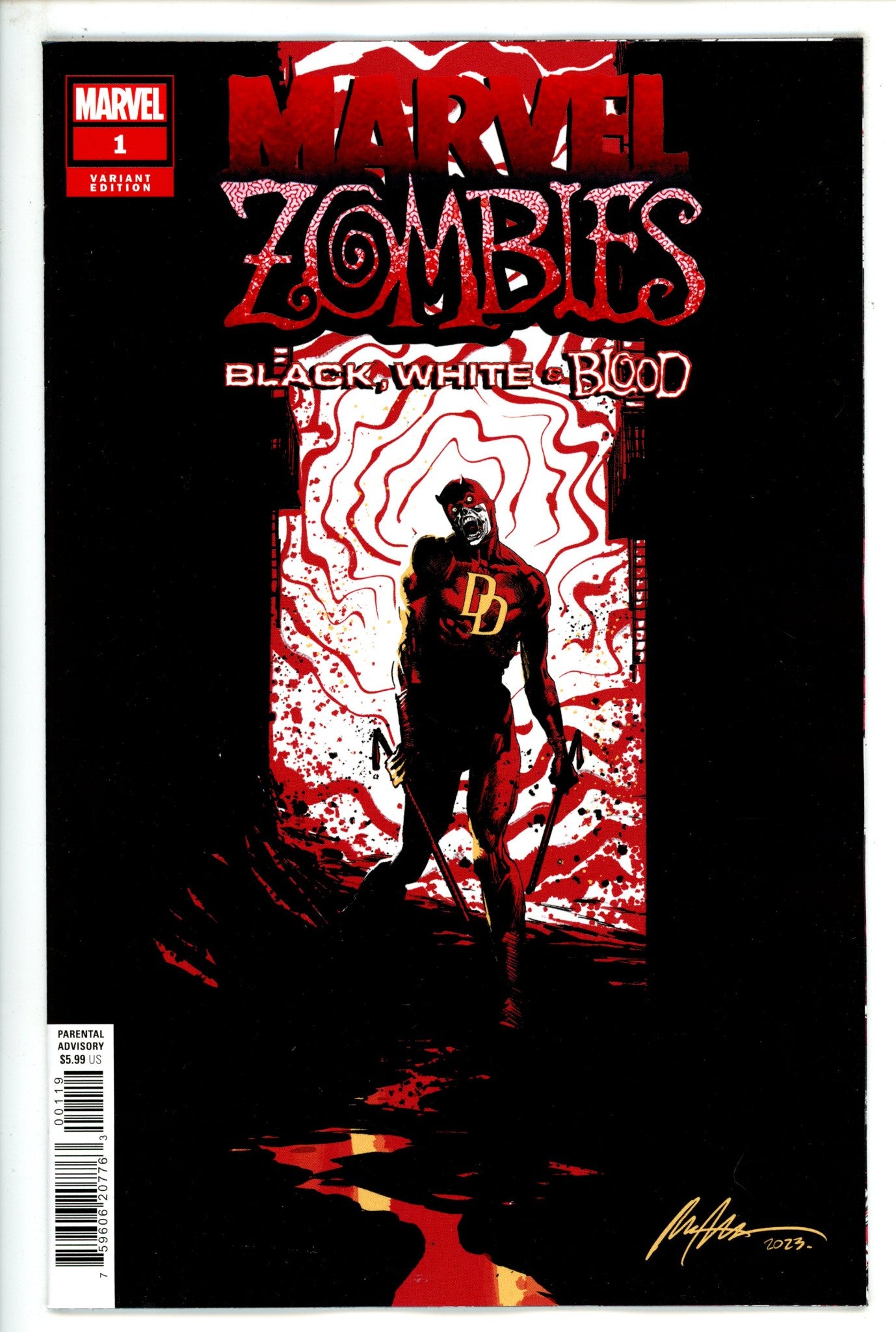 Marvel Zombies Black White Blood 1 Albuquerque Incentive Variant NM- (2023)