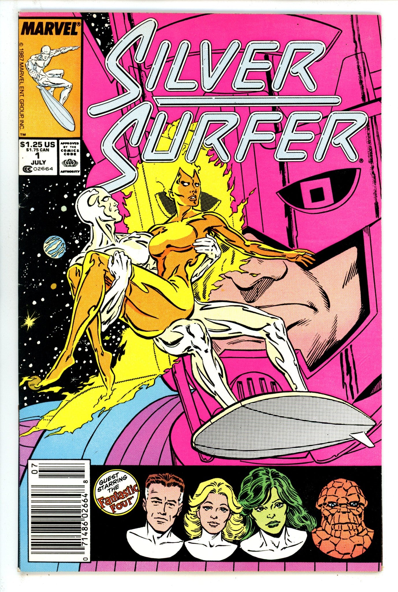 Silver Surfer Vol 3 1 FN+ (6.5) (1987) Newsstand 