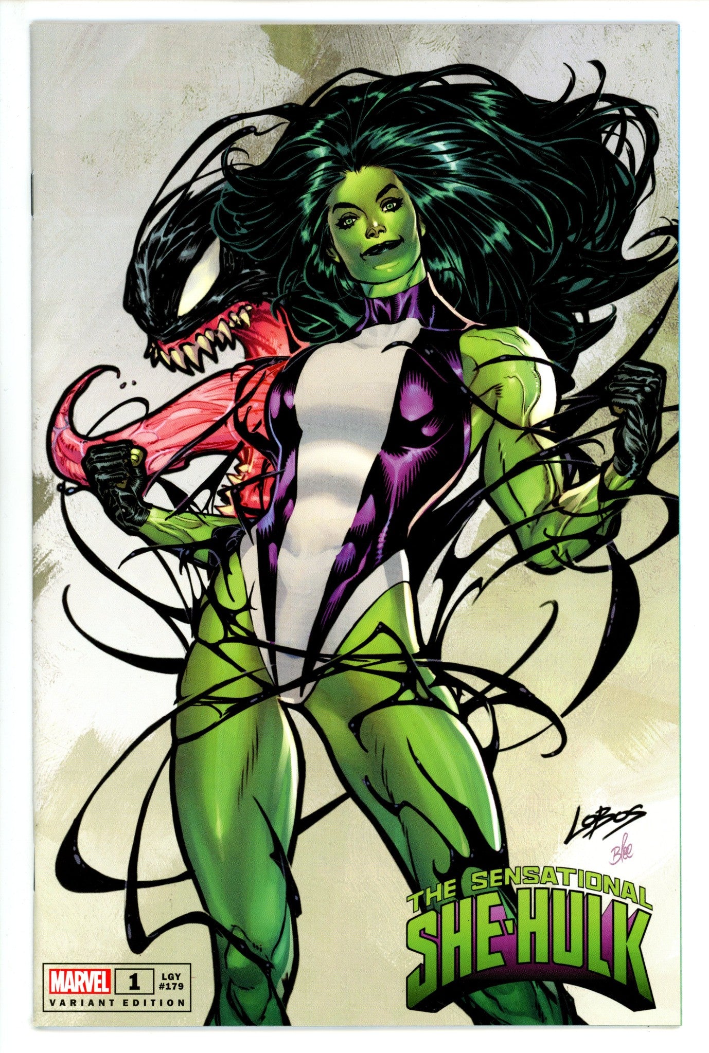 Sensational She-Hulk Vol 2 1 Lobos Exclusive Variant (2023)