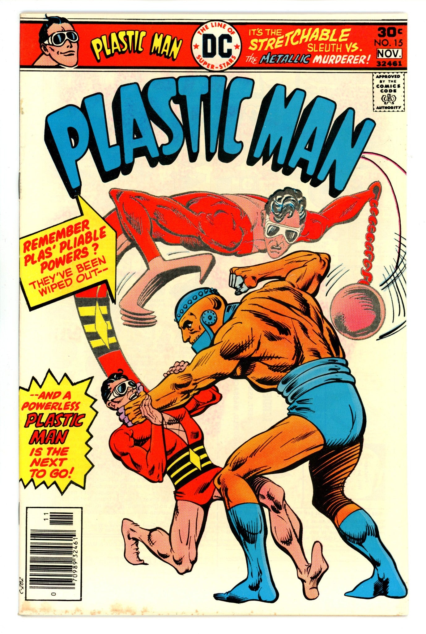 Plastic Man Vol 1 15 FN+ (6.5) (1976) 