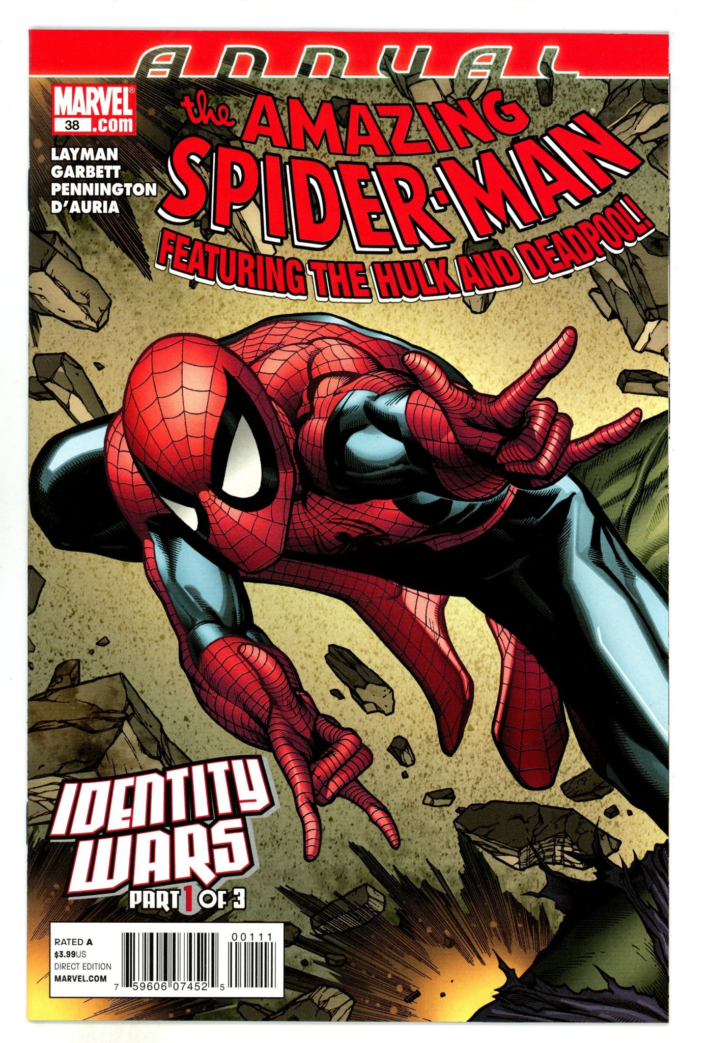 Amazing Spider-Man Annual Vol 2 38 NM- (9.2) (2011) 