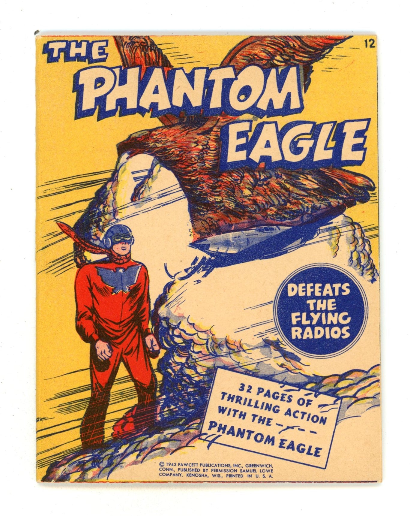 The Phantom Eagle [Mighty Midget Comic] 12 NM- (9.2) (1943) 