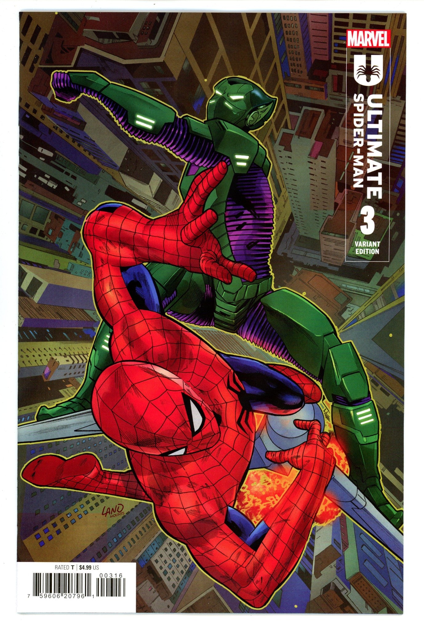 Ultimate Spider-Man Vol 2 3 Land Incentive Variant NM (2024)