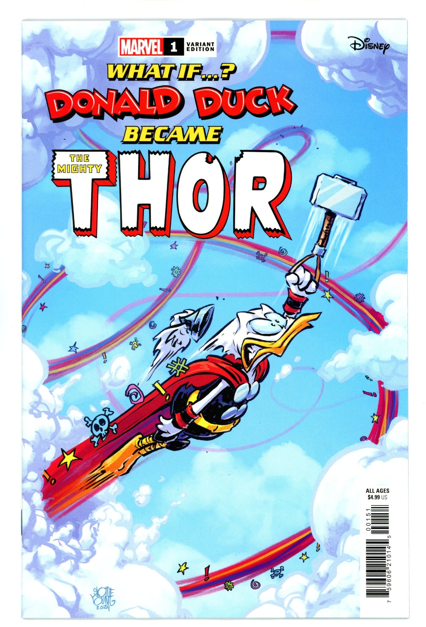 What If Donald Duck Became Thor 1 Young Variant (2024)