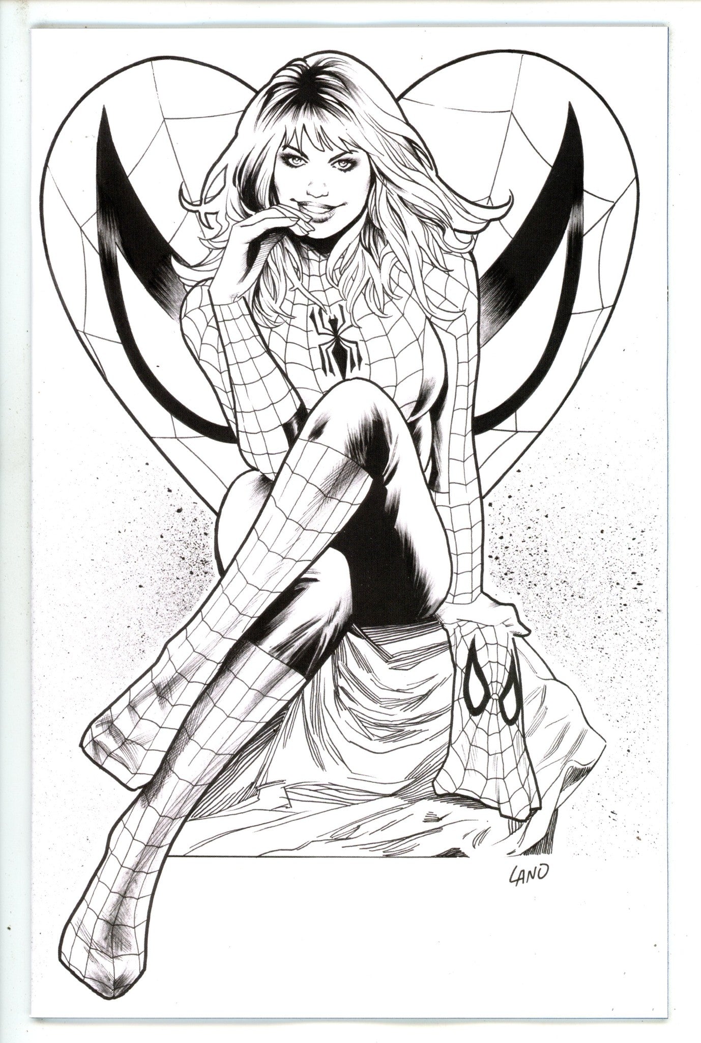 Amazing Spider-Man Vol 6 25 Land B&W Virgin Incentive Variant NM+ (2023)