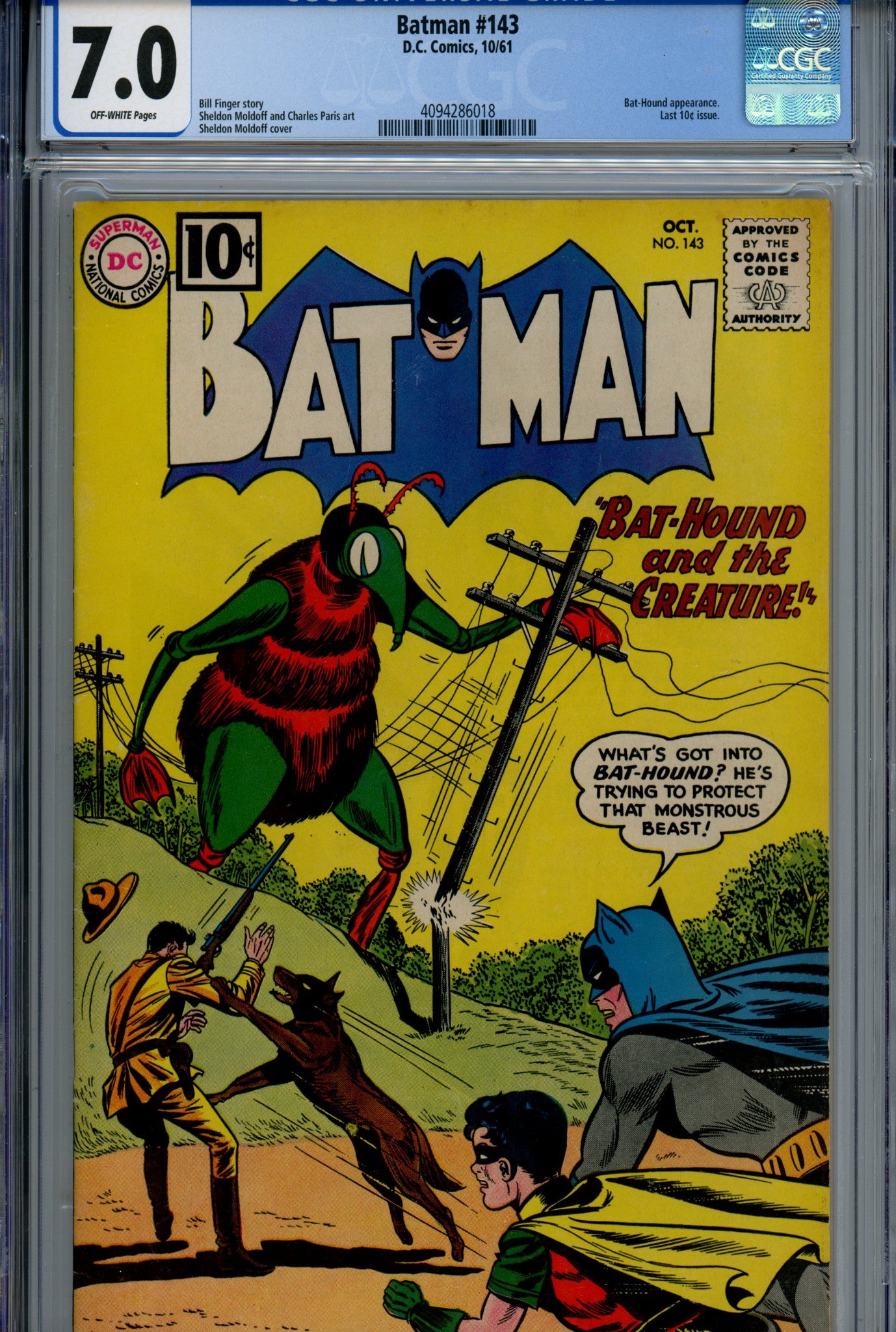 Batman Vol 1 143 CGC 7.0 (1961)