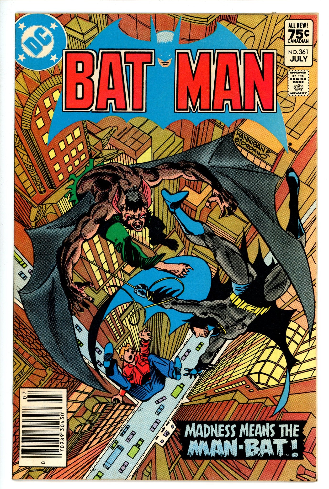 Batman Vol 1 361 Canadian VF-