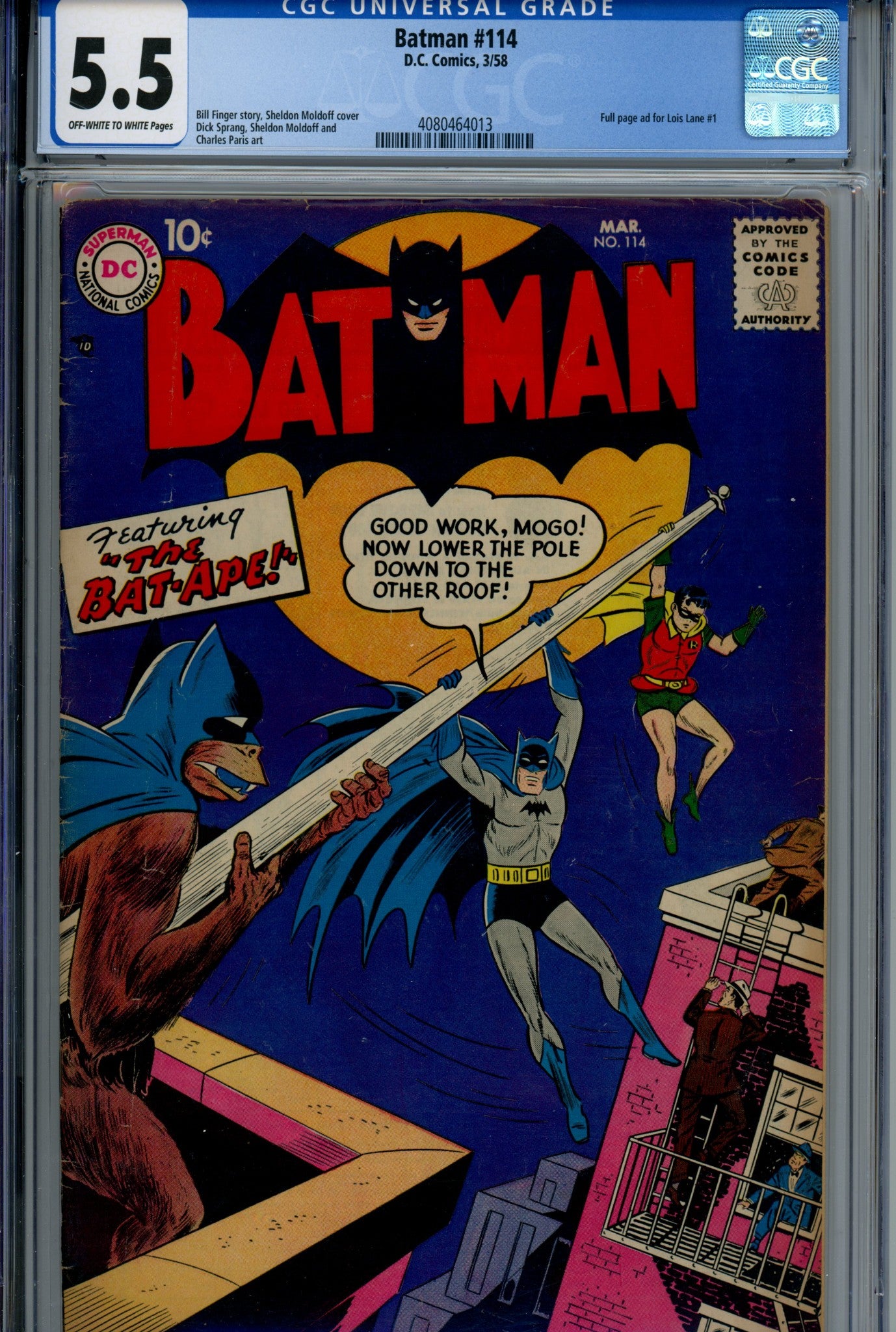 Batman Vol 1 114 CGC 5.5 (1958)