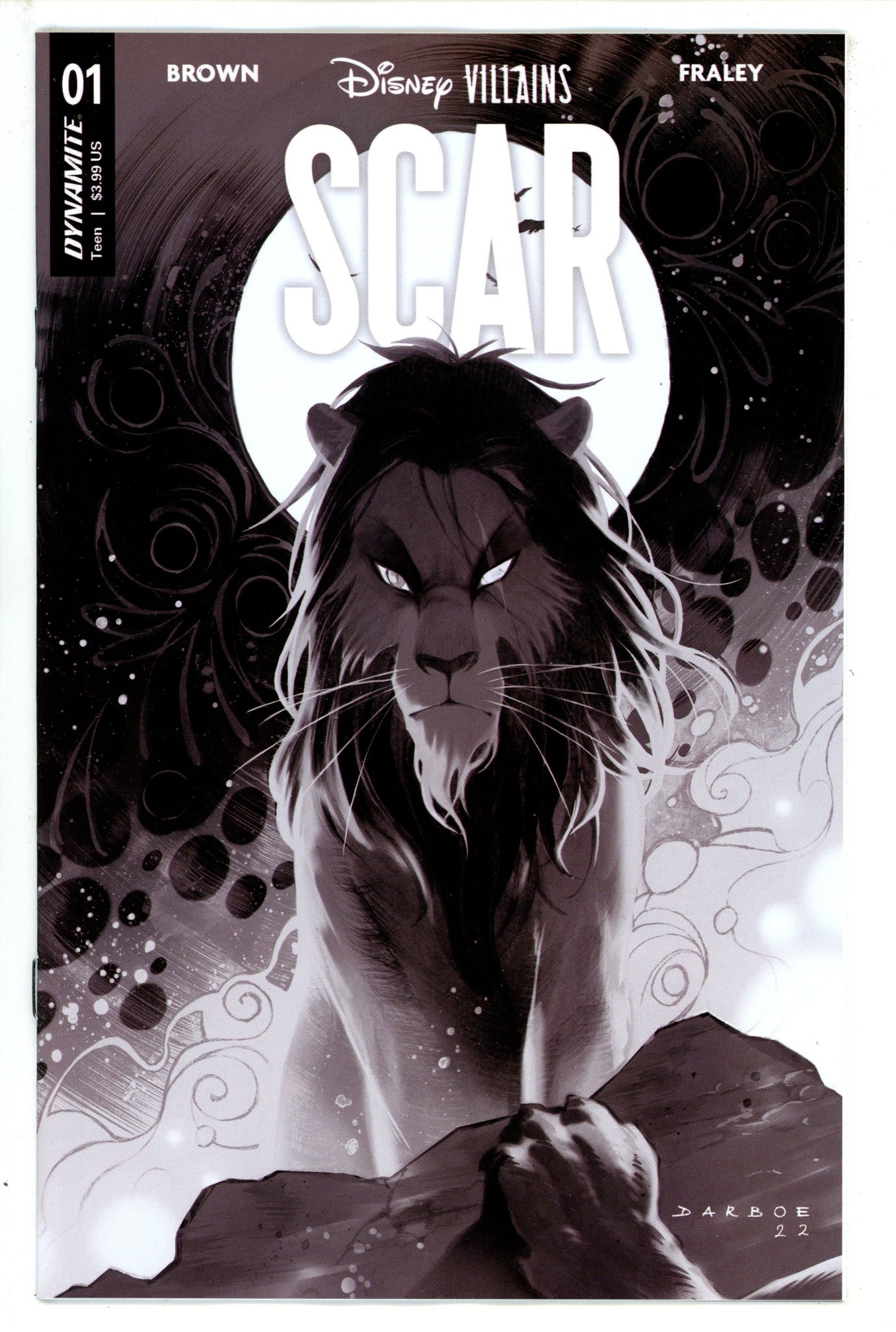 Disney Villains Scar 1 Darboe B&W Incentive Variant (2023)