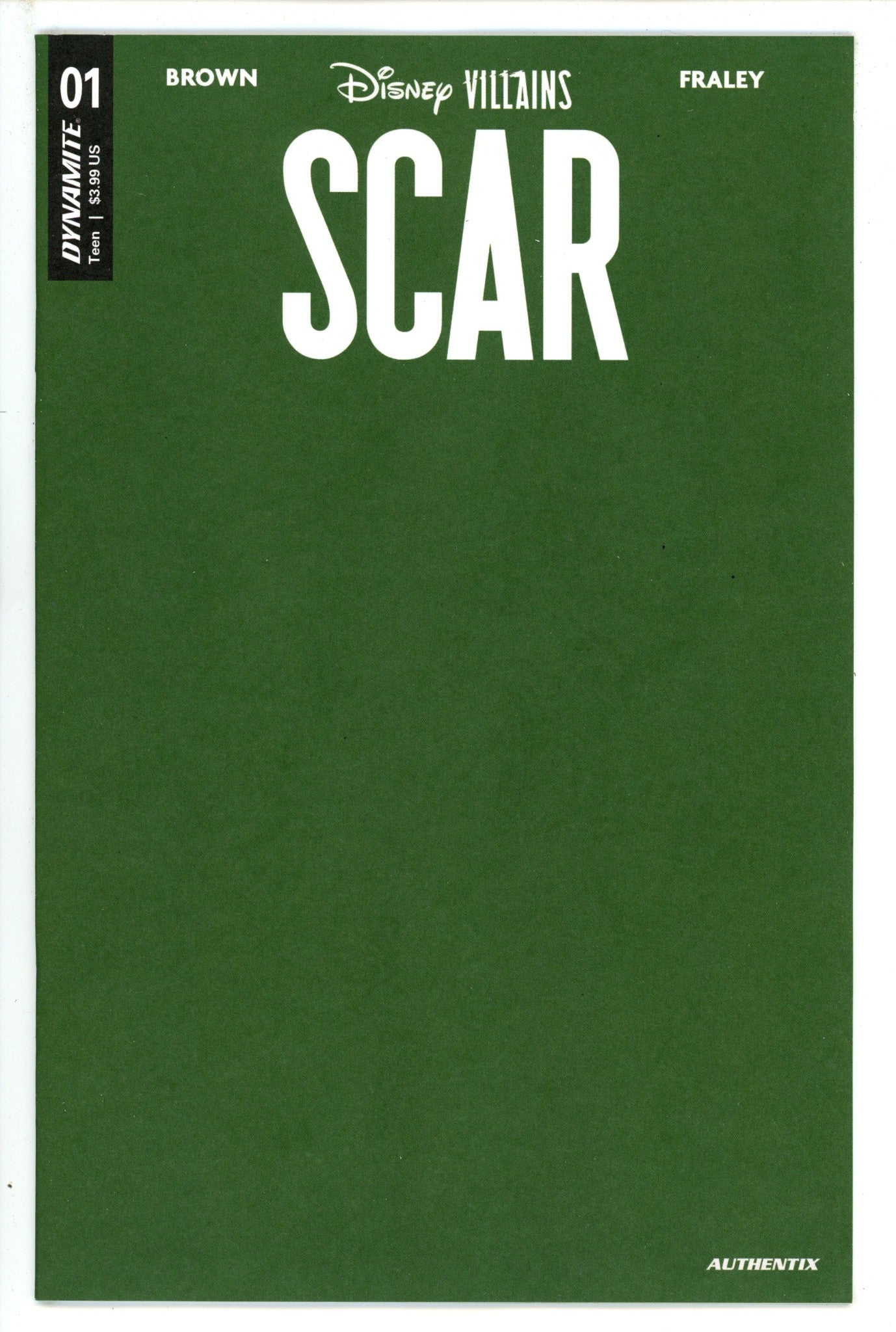 Disney Villains Scar 1 Blank Green Variant (2023)