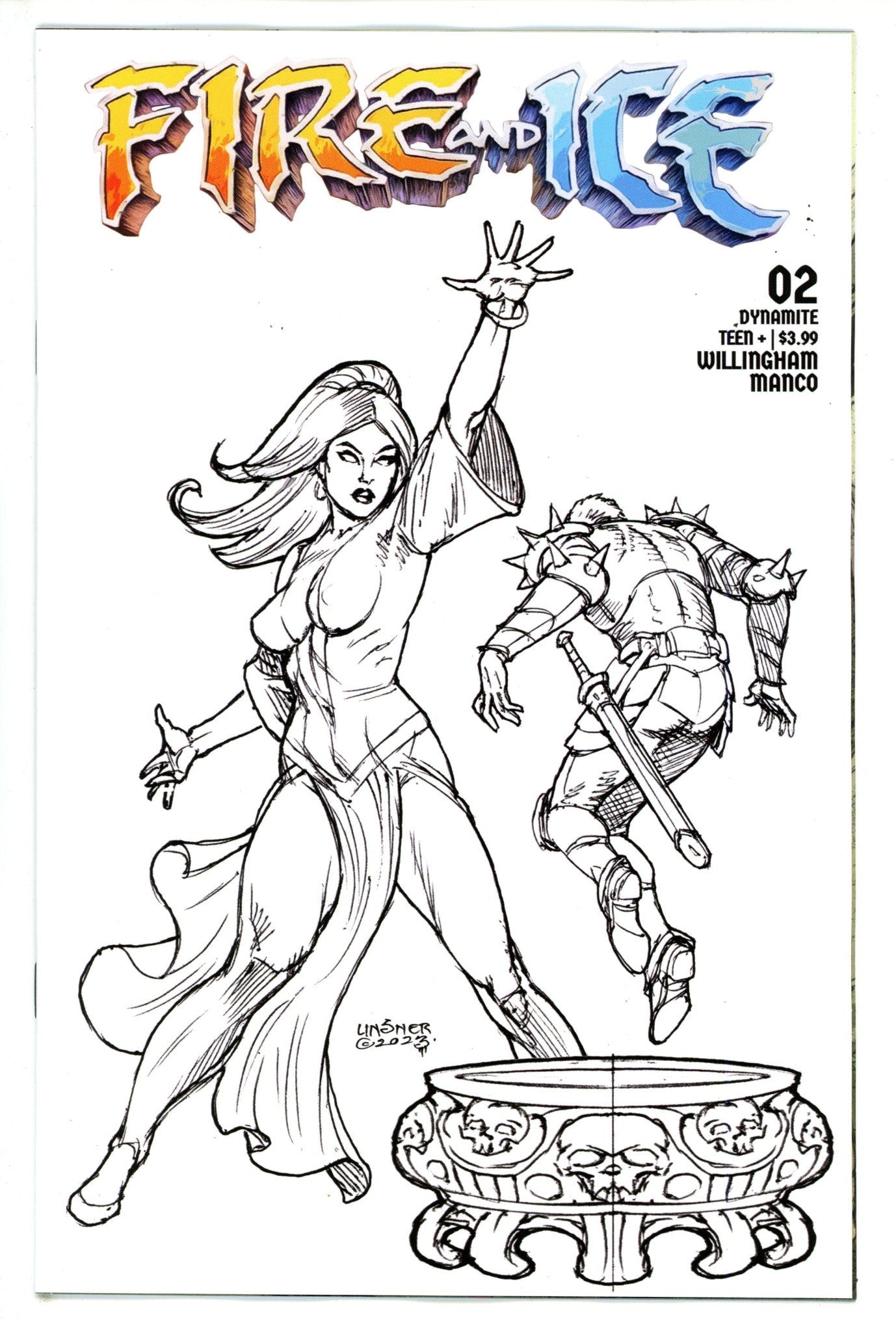 Fire And Ice 2 Linsner Sketch Incentive Variant (2023)