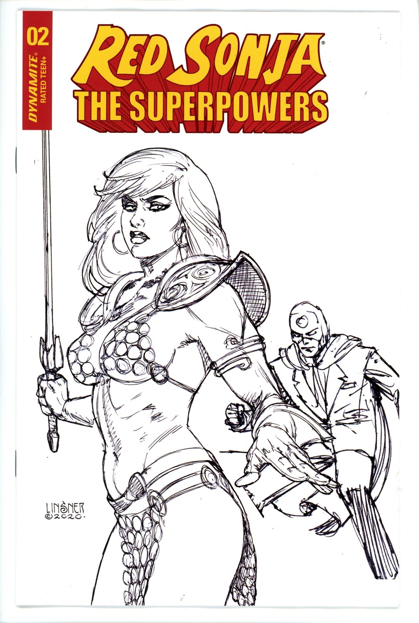 Red Sonja the Superpowers 2 Linsner Variant-Dynamite-CaptCan Comics Inc