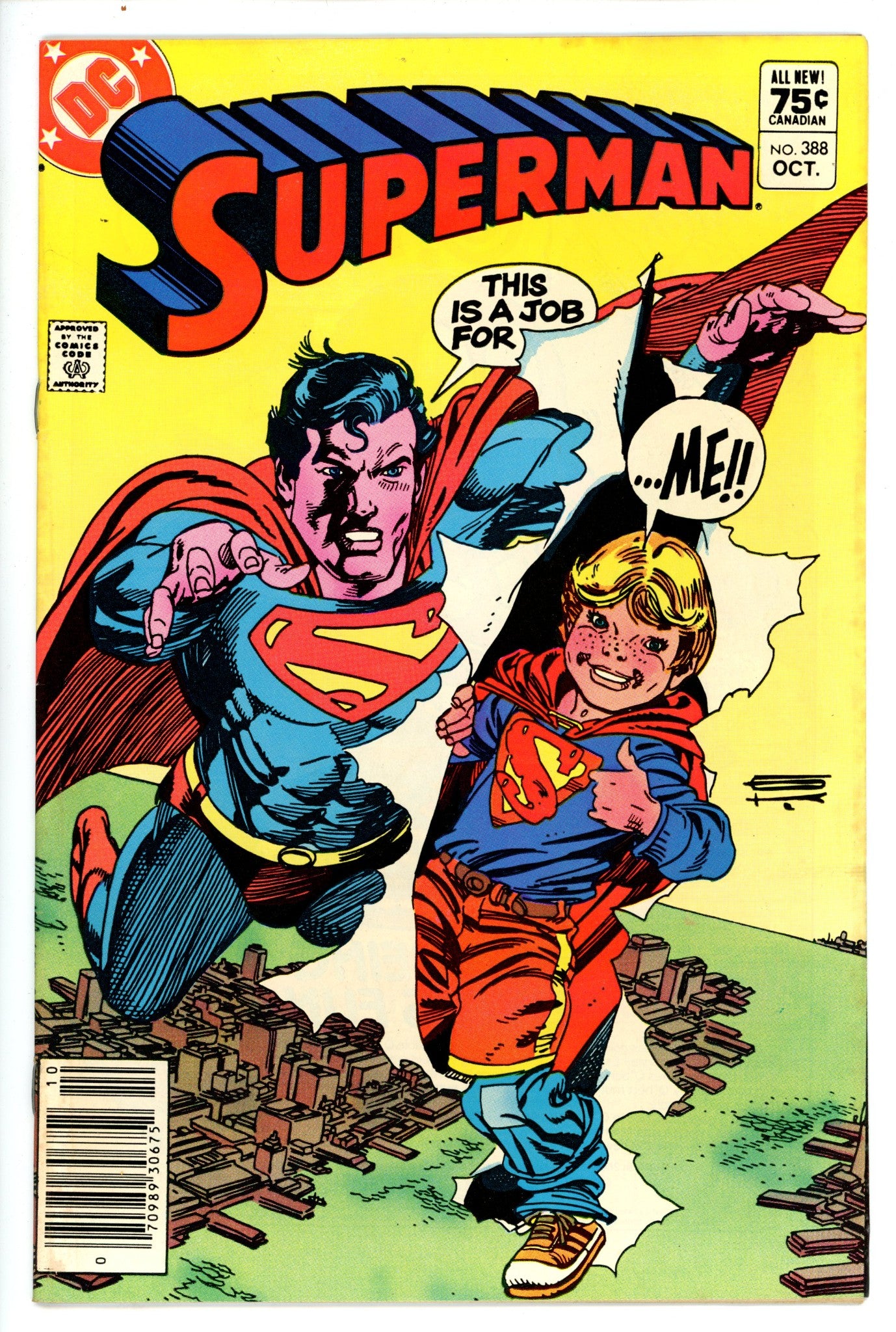 Superman Vol 1 388 Canadian VF-